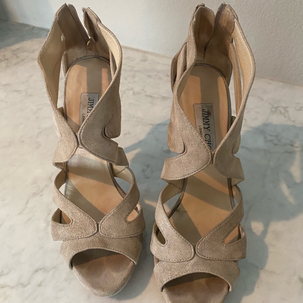 Jimmy Choo Metallic Sandal